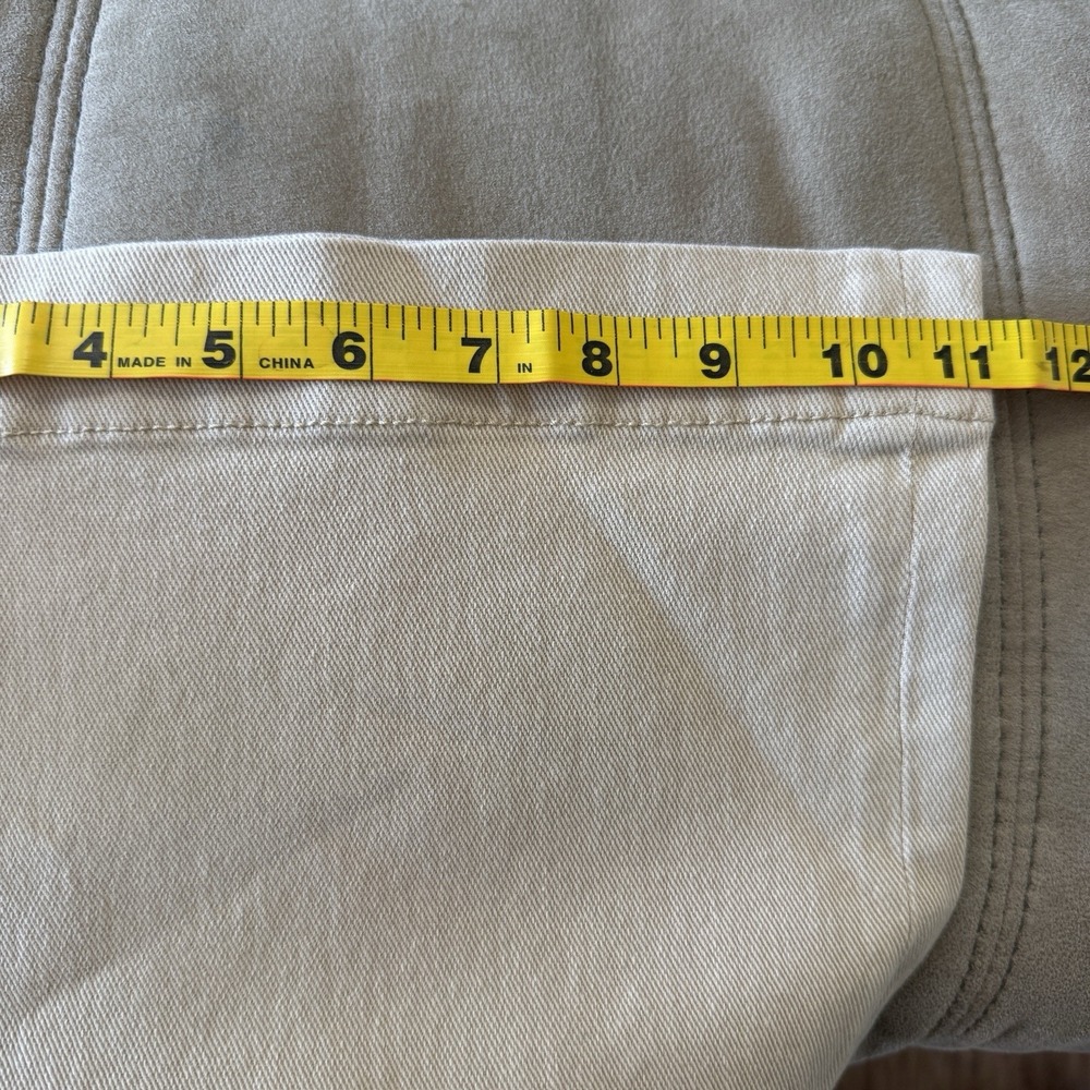 FRYE Anthropologie Womens 12 35x30 Pants Riley Wide Leg Khaki Mid Rise New Tags - Picture 12 of 12